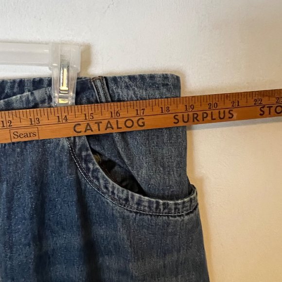 VINTAGE Sean John Blue Jeans Baggy Hip Hop Large Leg Pocket Cargo Mens 40 - Picture 3 of 11